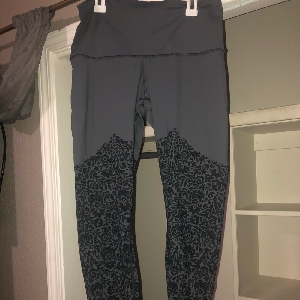 Grey and black lulu lemon tights